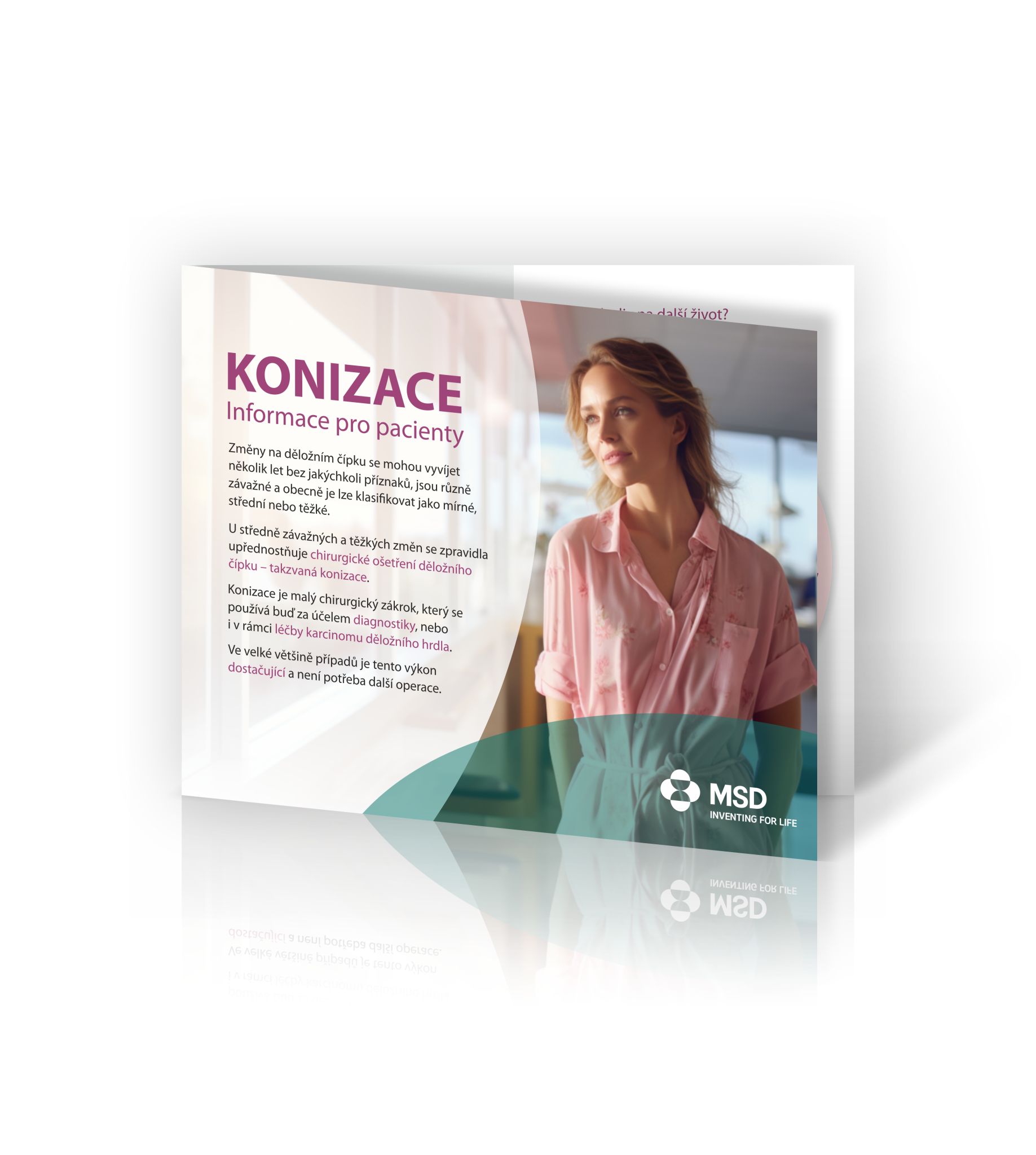 Vizualizace letáku o konizacích